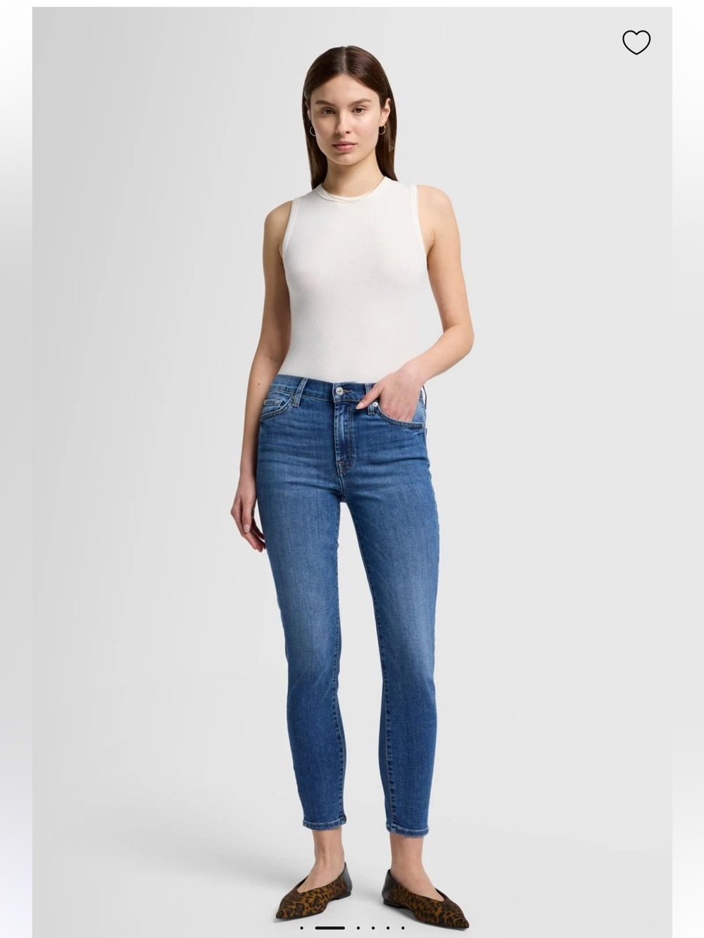 7 For All Mankind The High Waist Skinny size 30